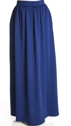 Midnight textured Maxi Skirt