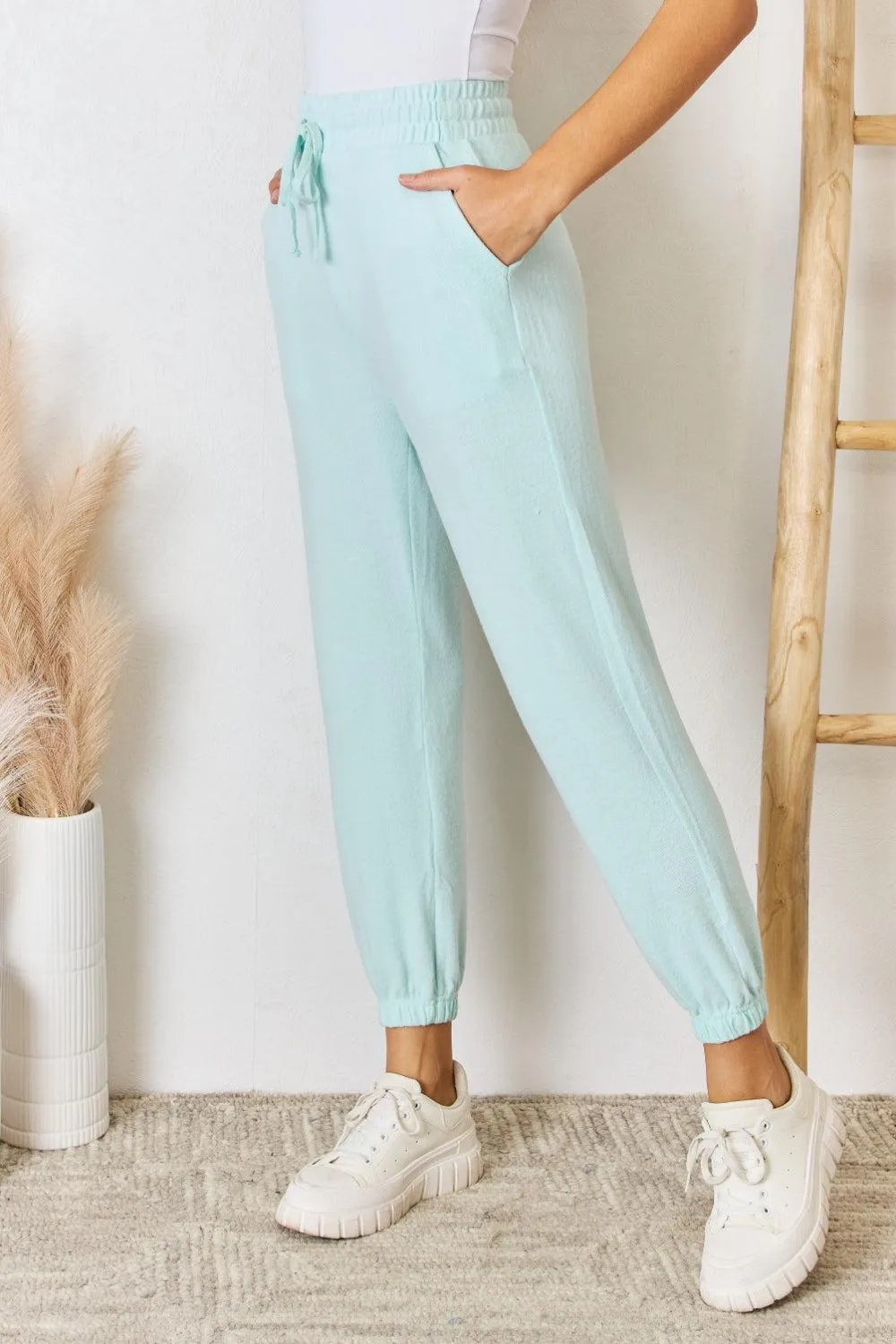 Mint Green Ultra Soft Plus Size Womens Joggers