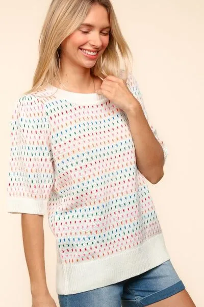 Multi Color Knit Top