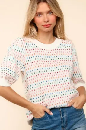 Multi Color Knit Top