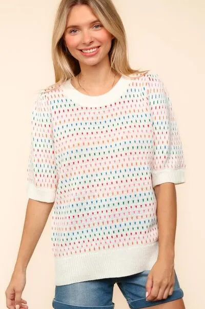 Multi Color Knit Top