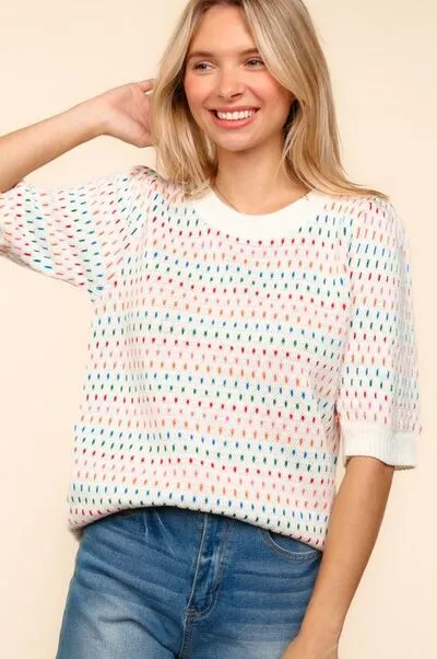 Multi Color Knit Top