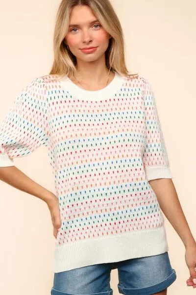 Multi Color Knit Top