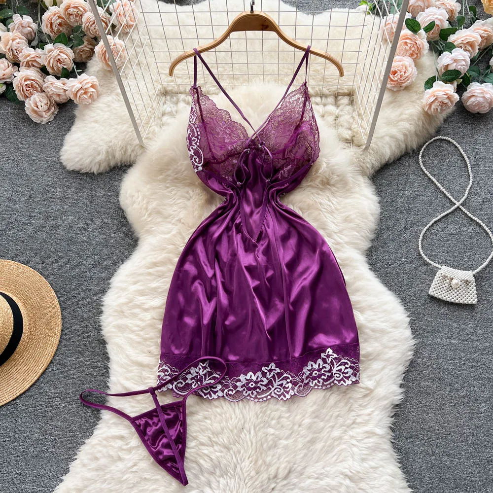 Niche Hollowed Crochet Slip Dress