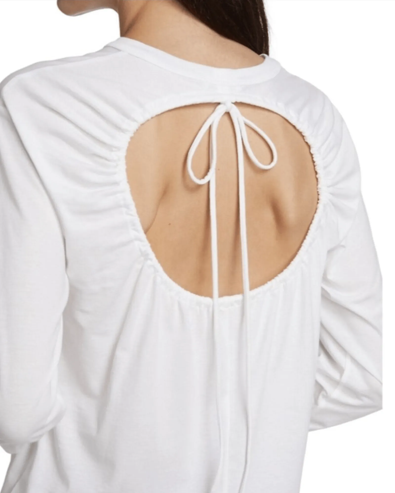 Open Back Pullover Top