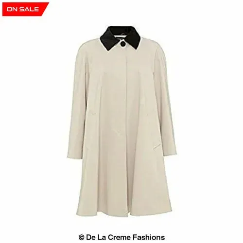 Oversized Velvet Trim Lightweight Swing Coat