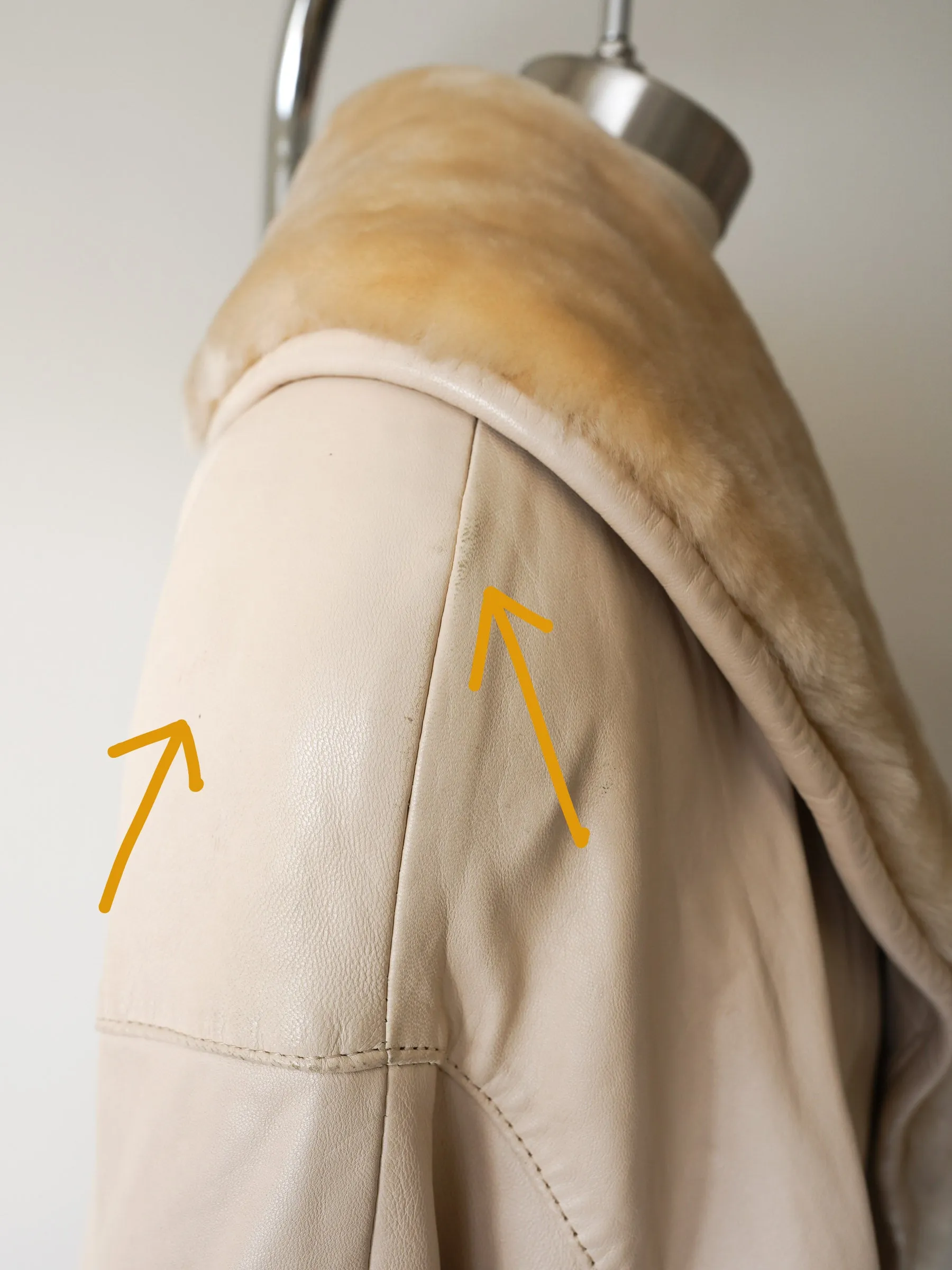 Plush Slopeside Leather Coat