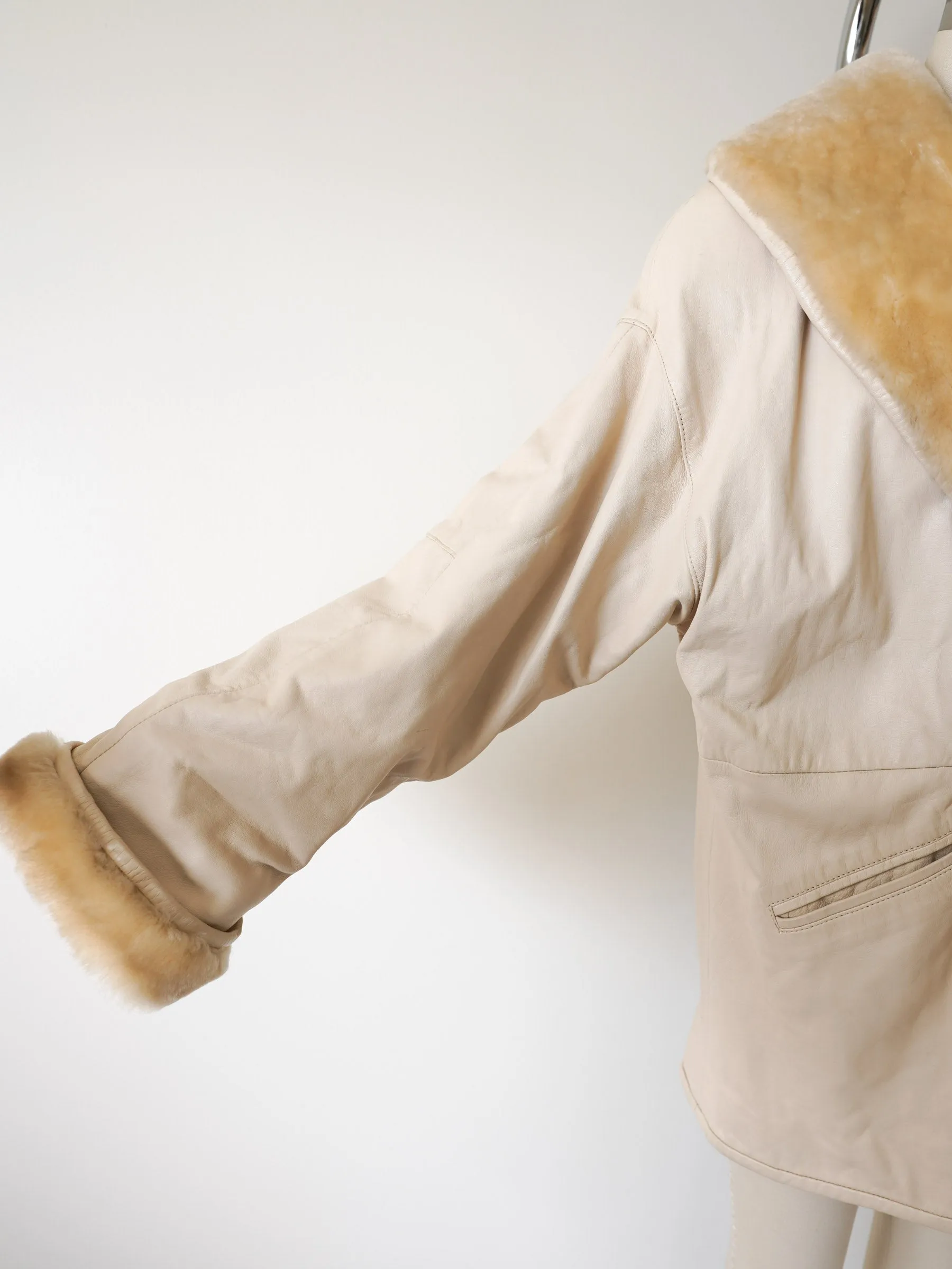 Plush Slopeside Leather Coat