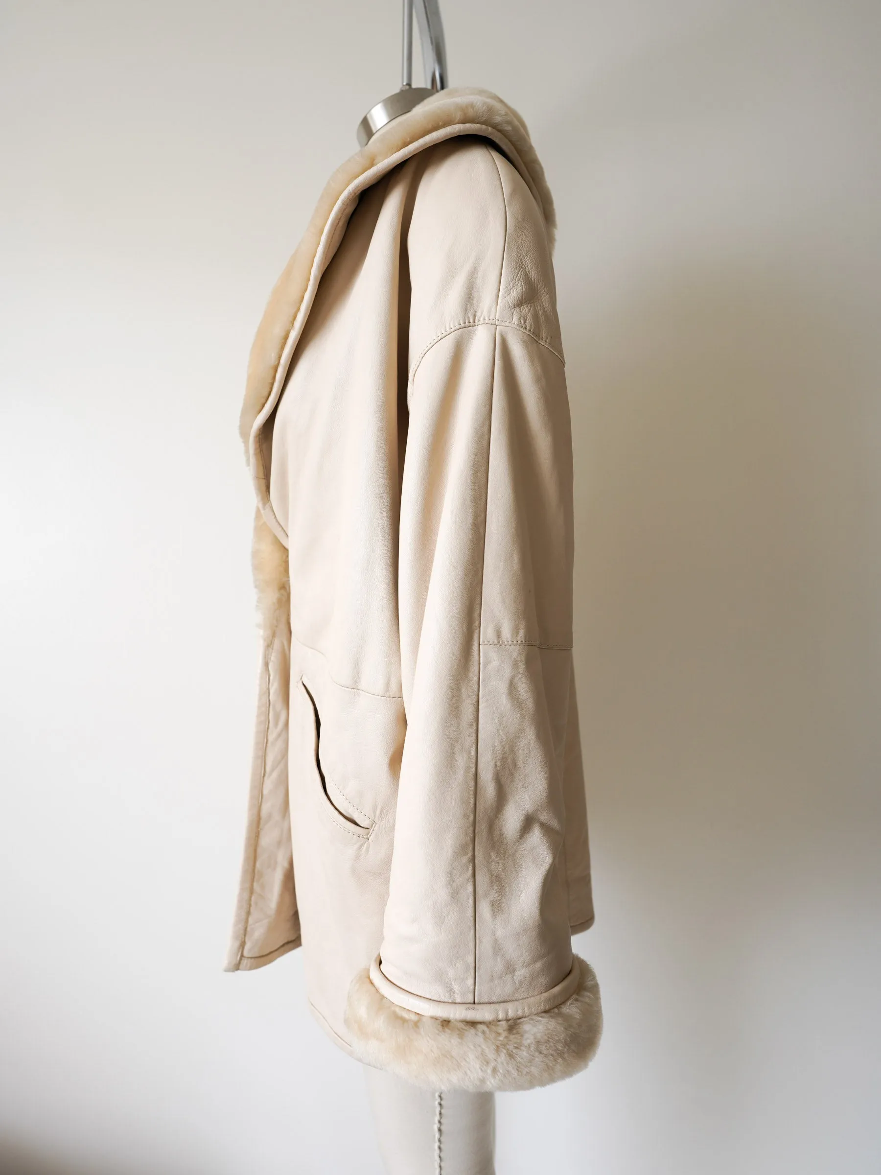 Plush Slopeside Leather Coat