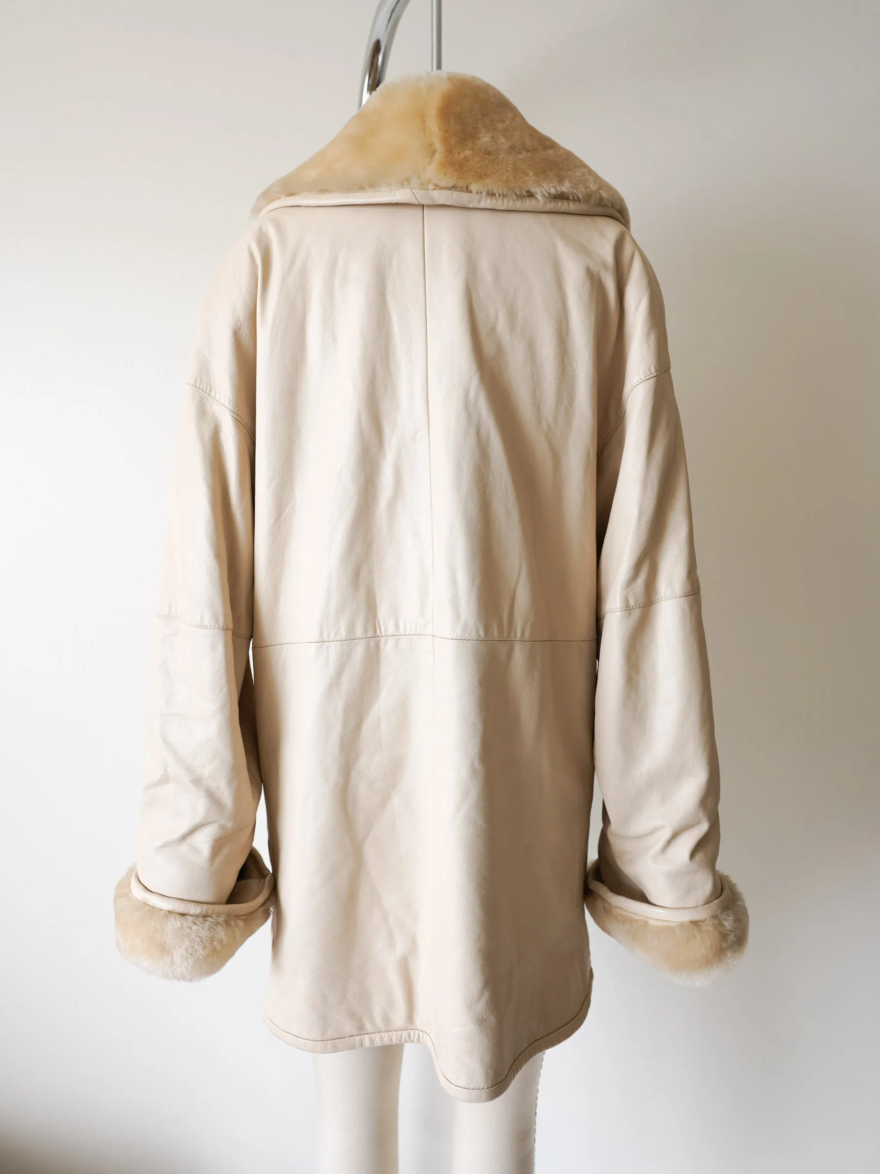 Plush Slopeside Leather Coat