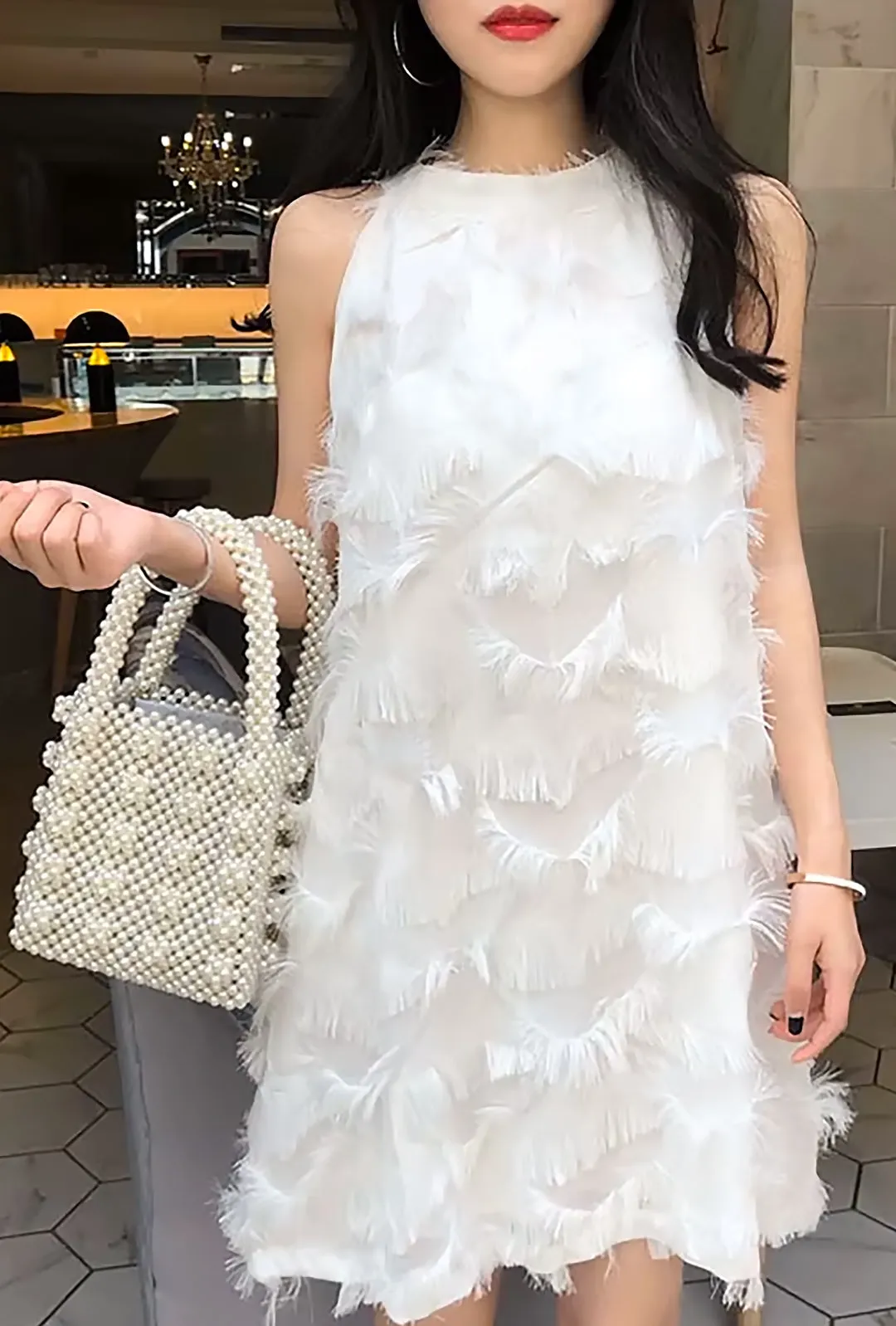 RAVEN - SHEER BURN OUT DRESS
