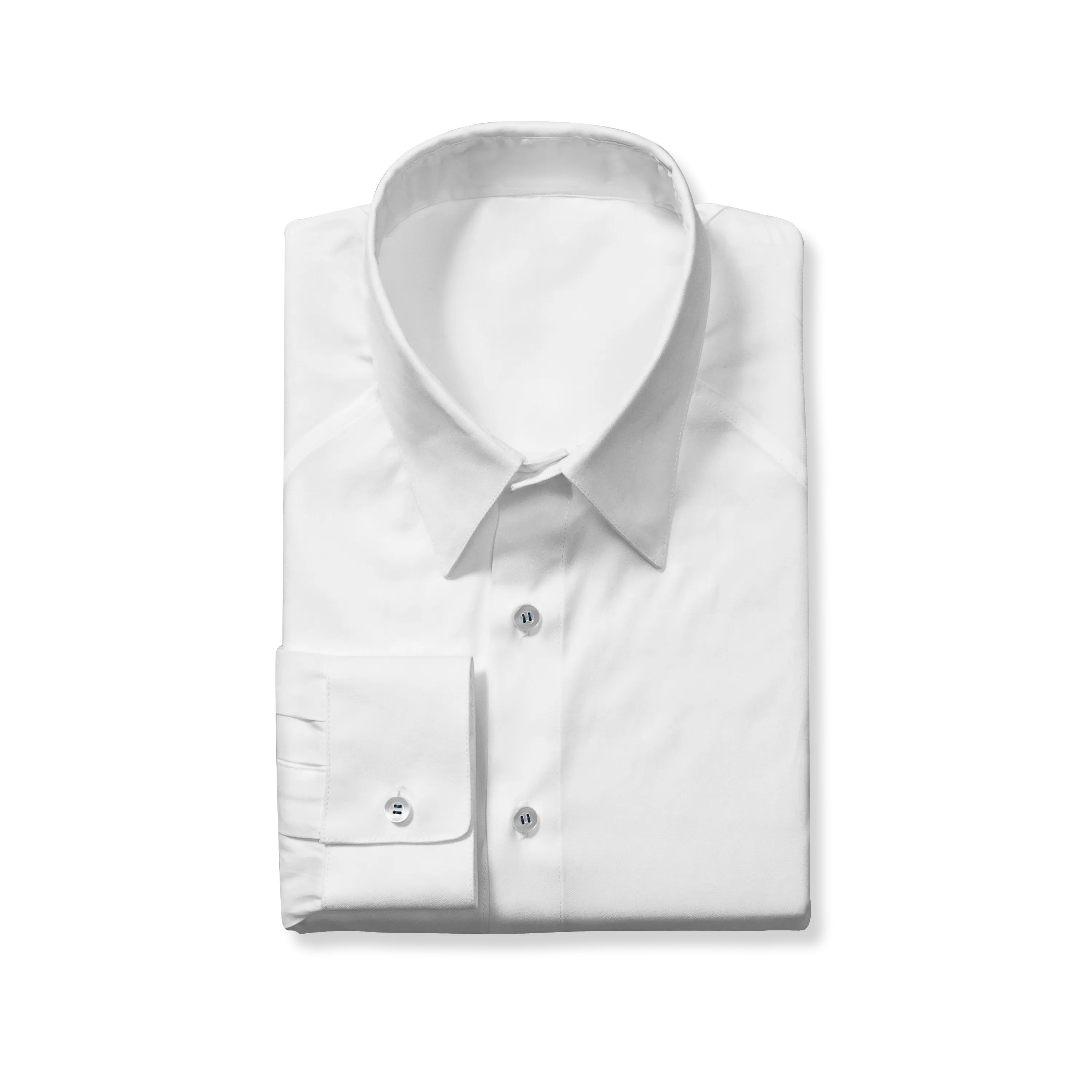Regular Cut White Dress Shirt
