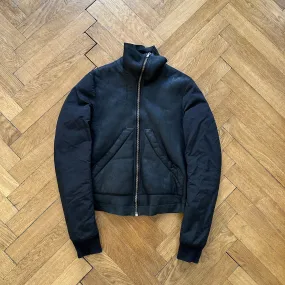 Rick Owens FW11 Shearling Jacket With Nylon Sleeves