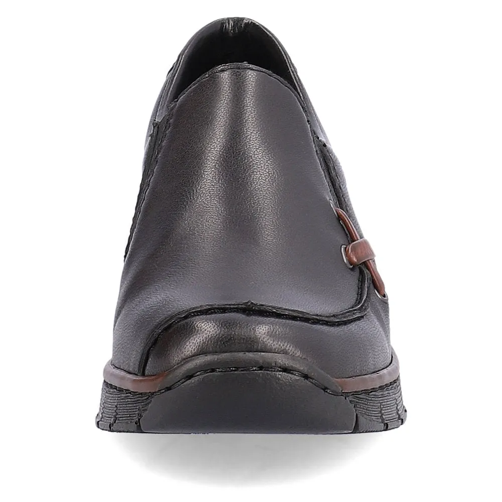 Rieker Ladies Low Wedge Slip On Shoe