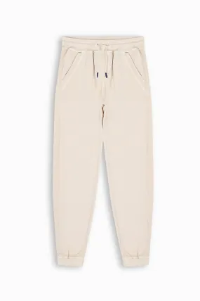 Sand Beige Relaxed-Fit Joggers