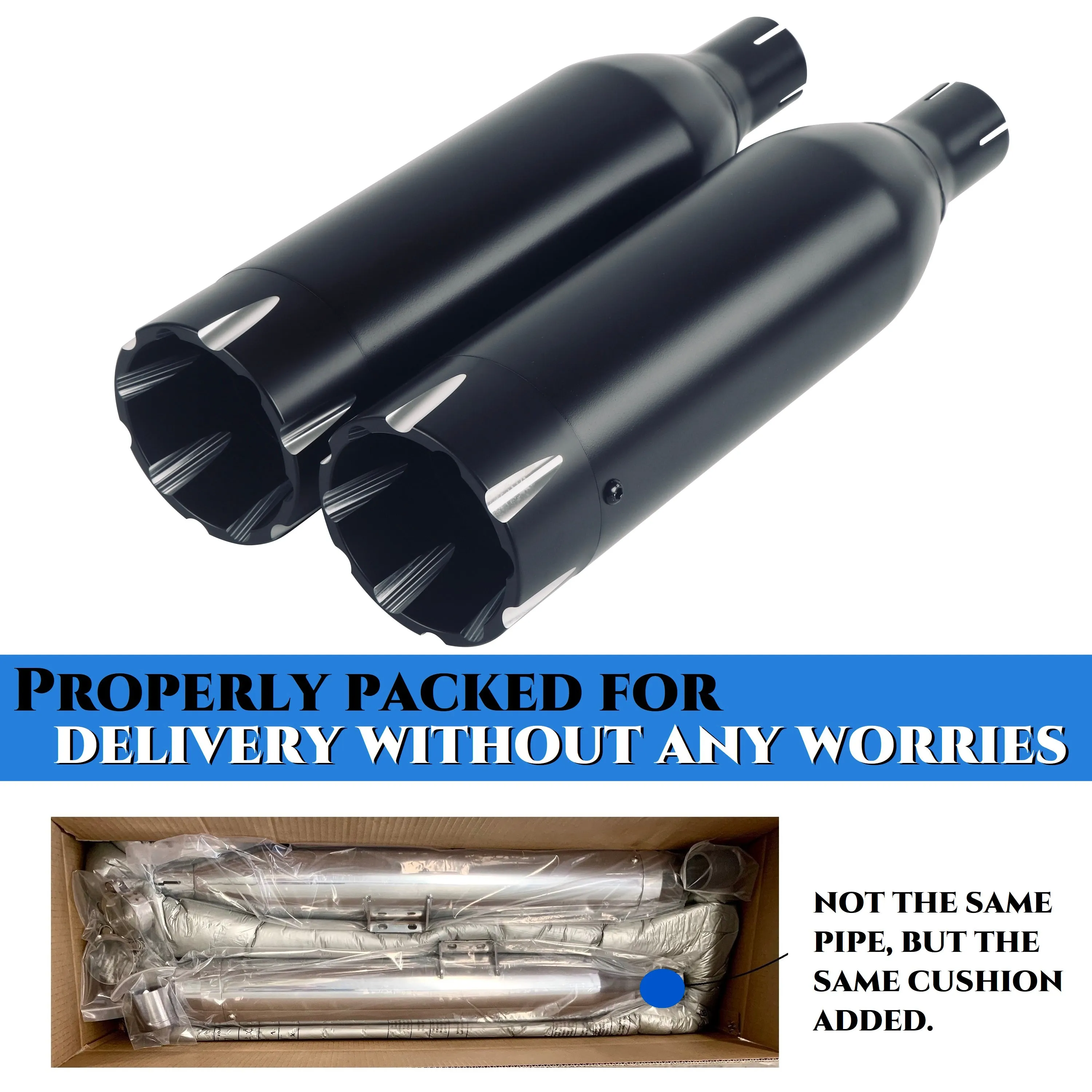 Sharkroad 4.0" Slip-on Exhaust for Indian Scout