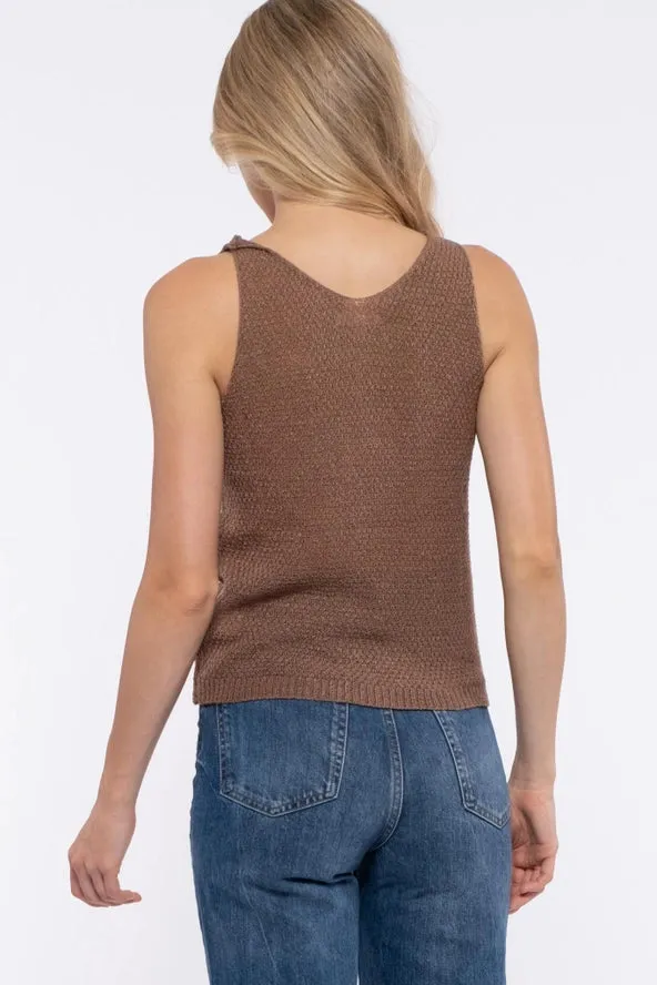 Soft & Sweet Sleeveless Sweater Top