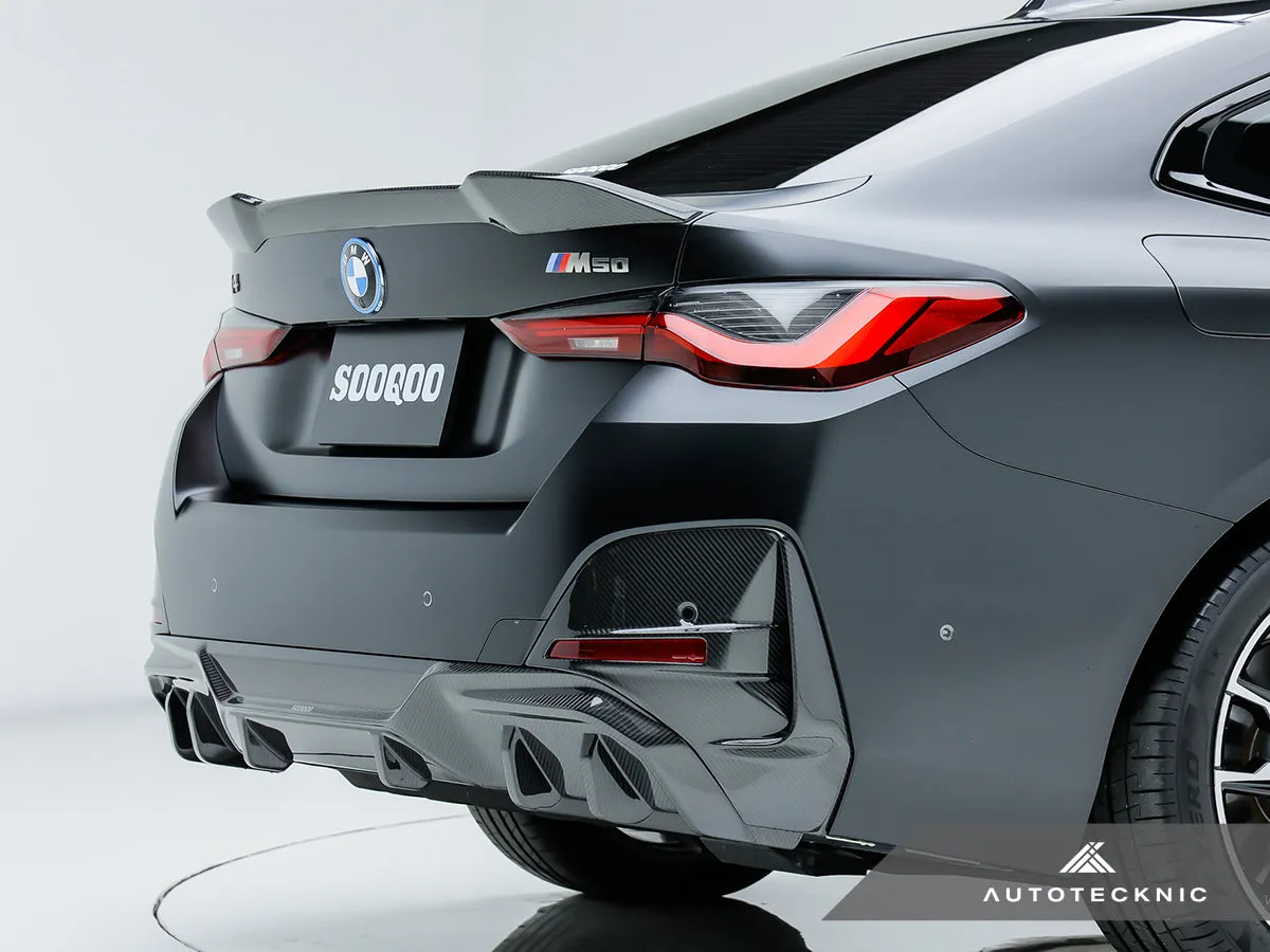 SQ-Aero Dry Carbon Rear Bumper Trim Set - G26 4-Series Gran Coupe