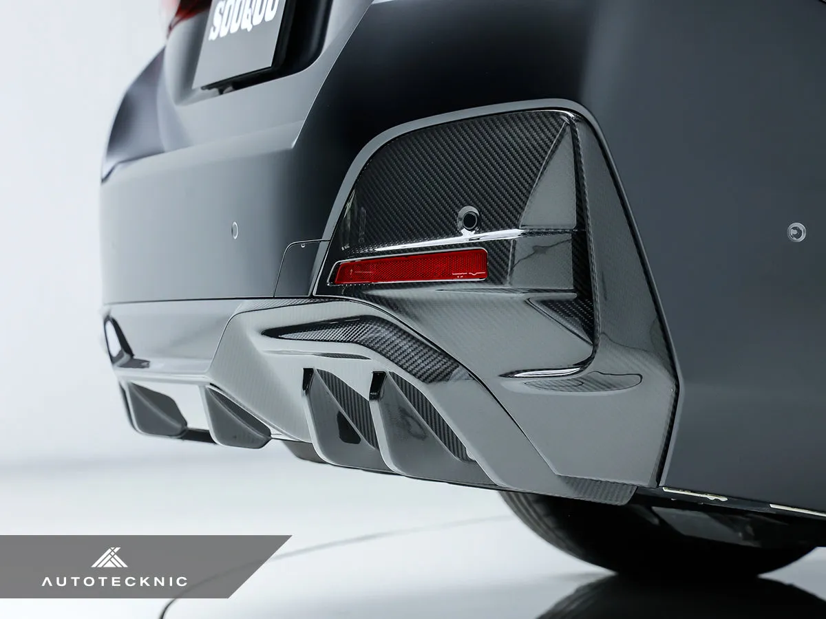 SQ-Aero Dry Carbon Rear Bumper Trim Set - G26 4-Series Gran Coupe