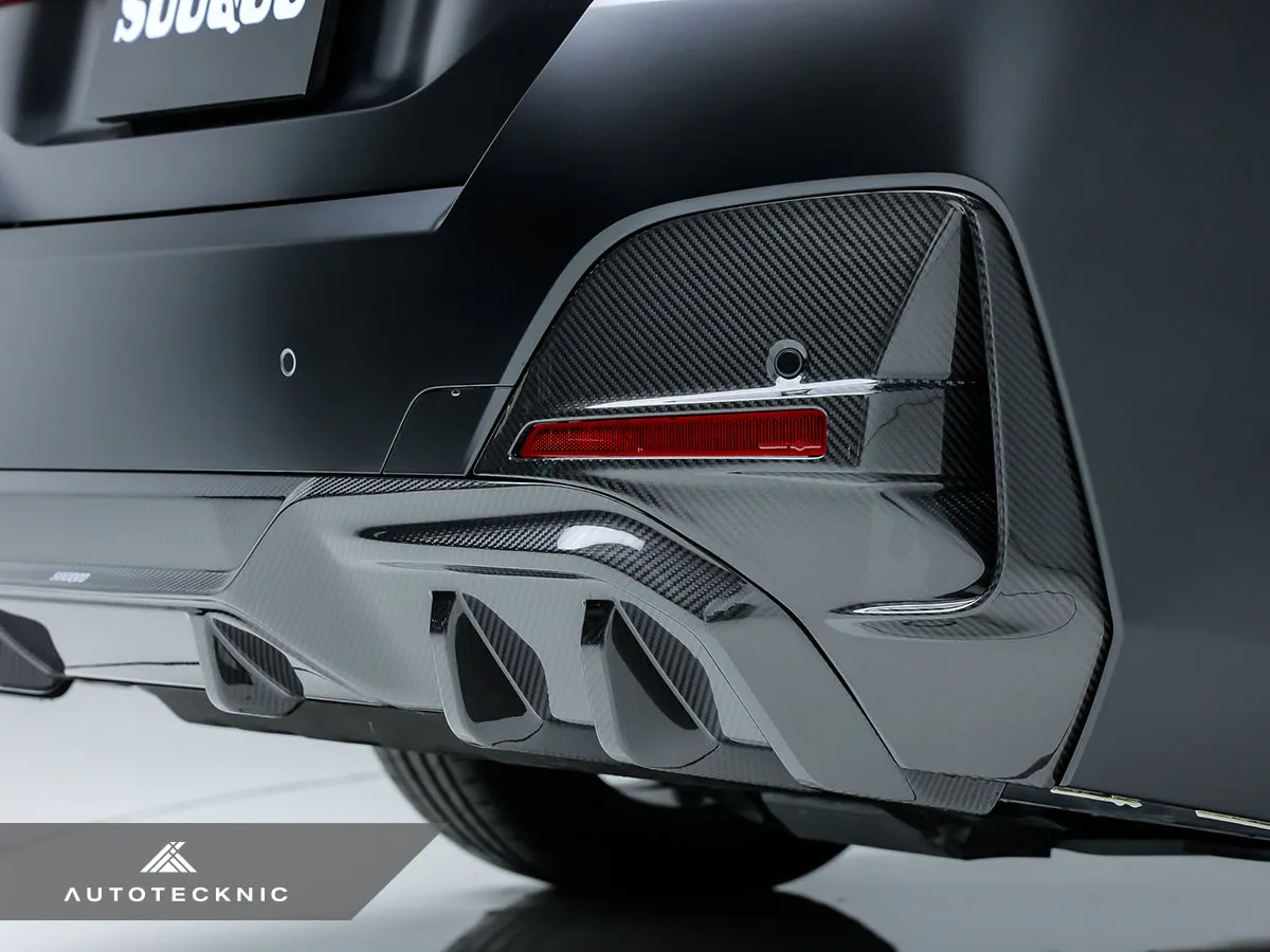 SQ-Aero Dry Carbon Rear Bumper Trim Set - G26 4-Series Gran Coupe