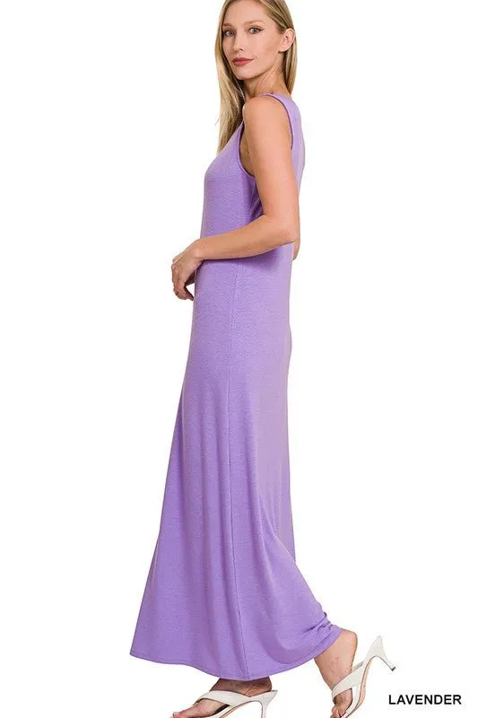 Summer Maxi Dress Sleeveless Casual