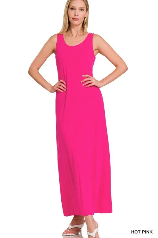 Summer Maxi Dress Sleeveless Casual