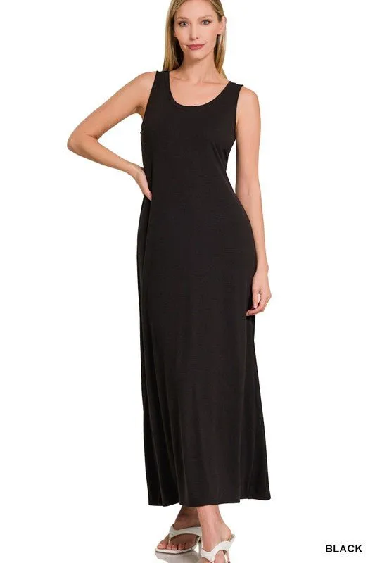Summer Maxi Dress Sleeveless Casual