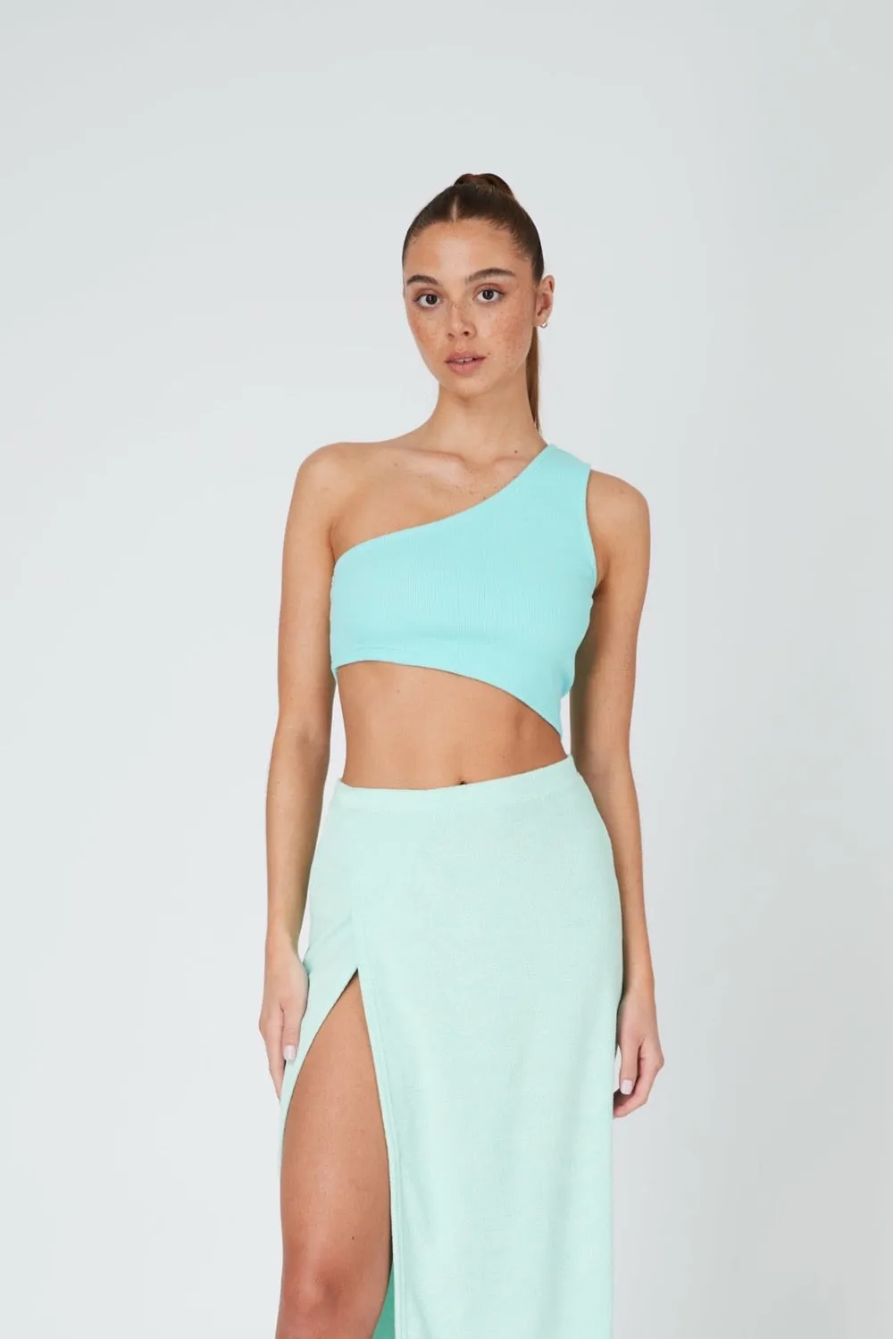 Summi Summi - Gemini Crop Top: Sky Blue