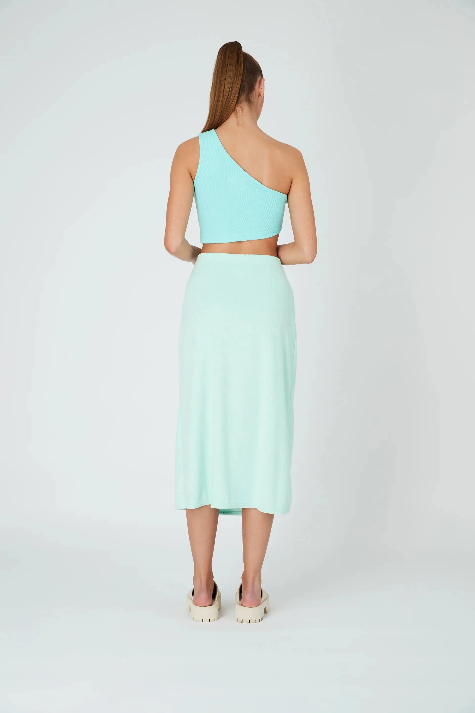 Summi Summi - Gemini Crop Top: Sky Blue
