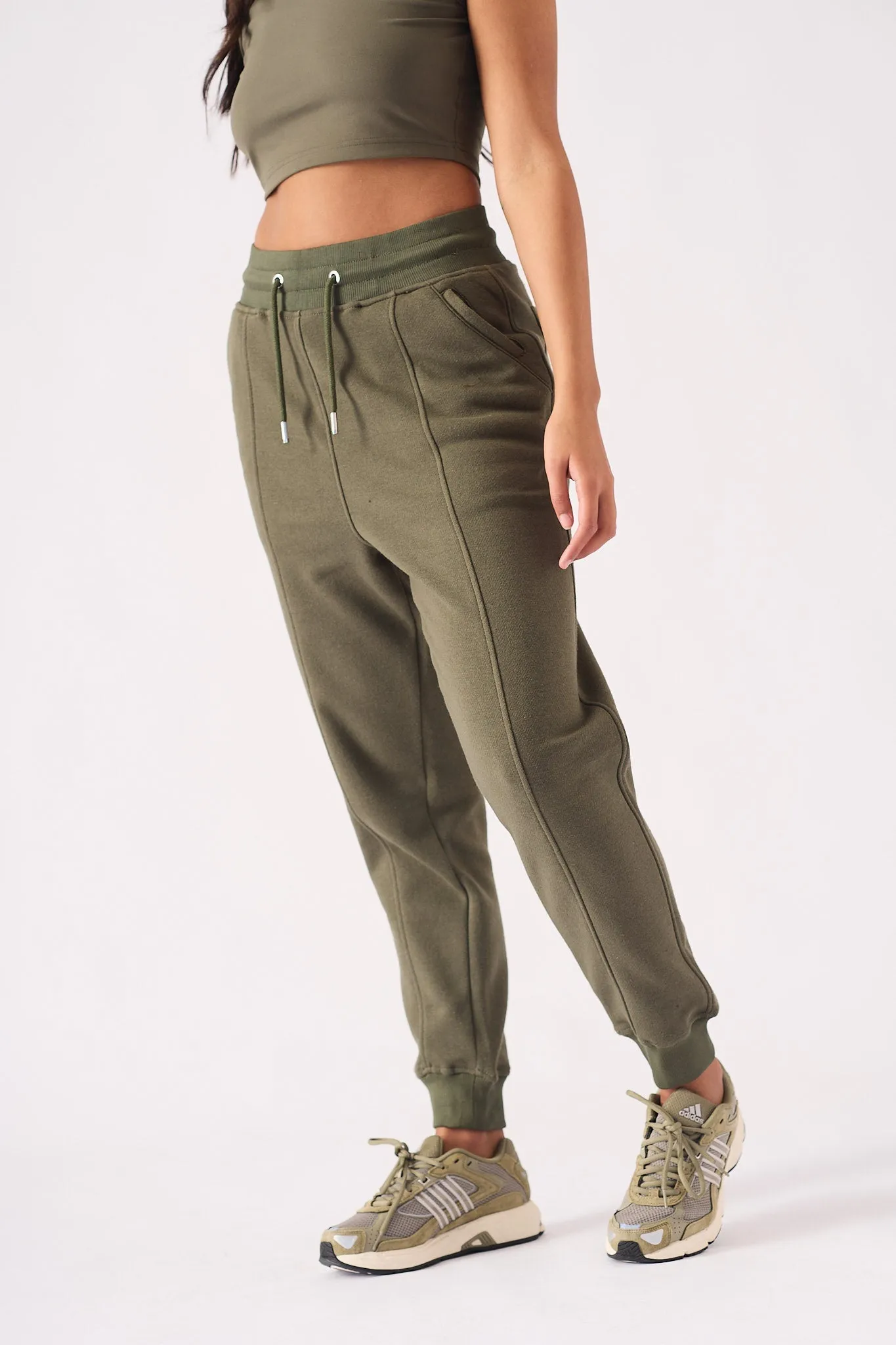 TAPERED JOGGERS - GREEN