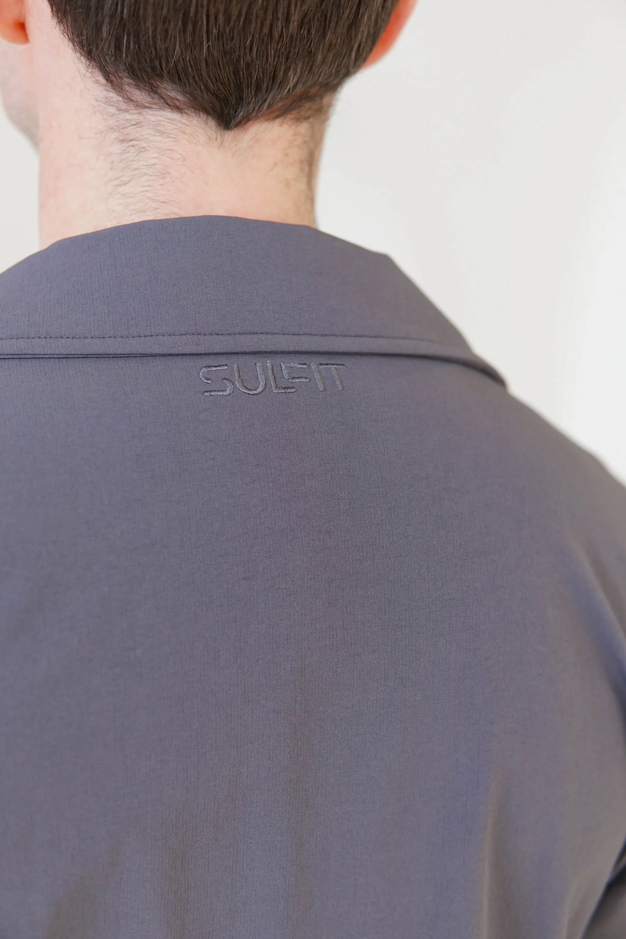 Tech Stretch Cargo Jacket In Charcoal