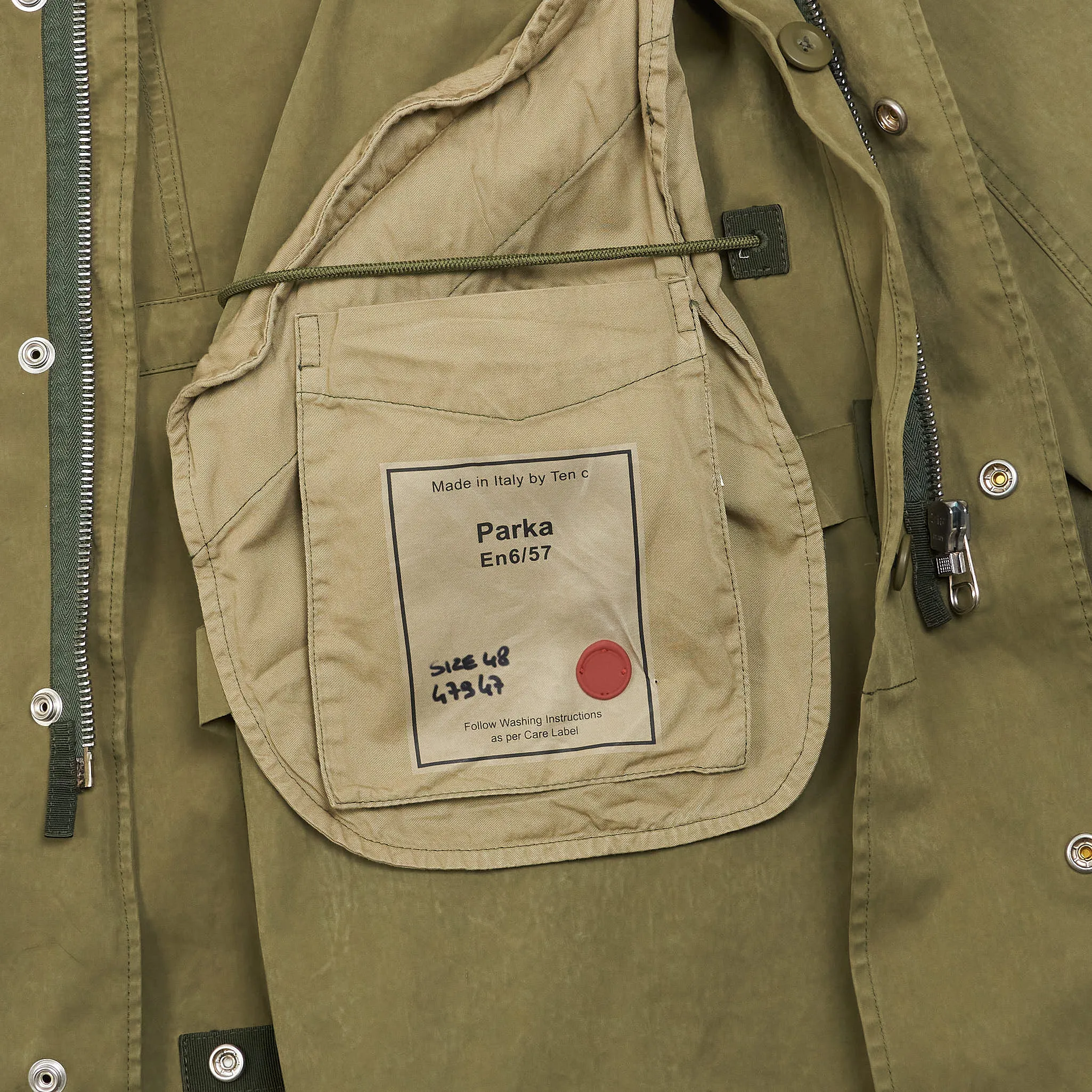 Ten c Fishtail Parka Unlined