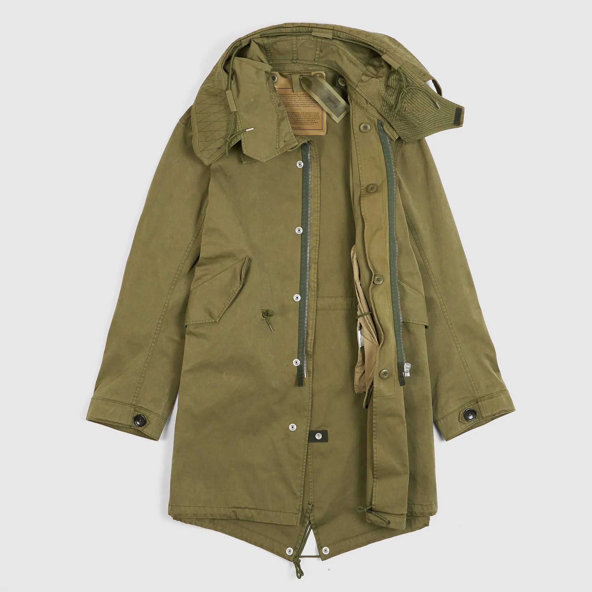Ten c Fishtail Parka Unlined