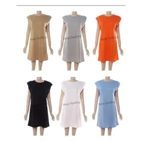 Turtle Extended Shoulder Shirt Dress.
