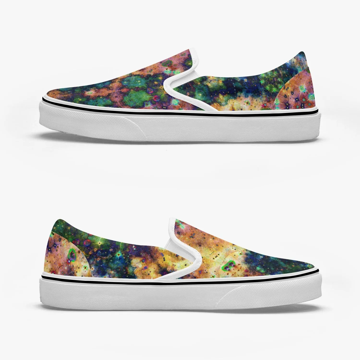 Venus Split-Style Psychedelic Slip-On Shoes