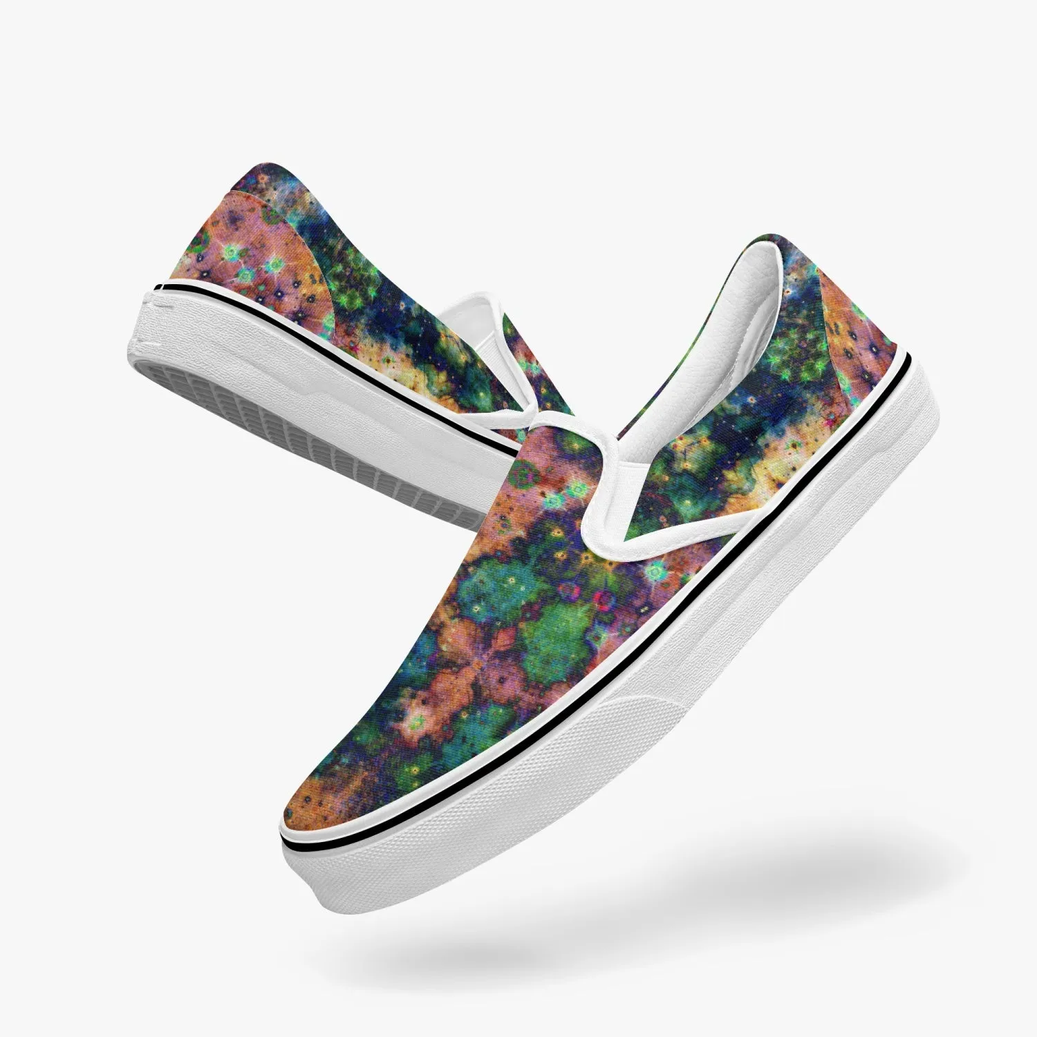 Venus Split-Style Psychedelic Slip-On Shoes