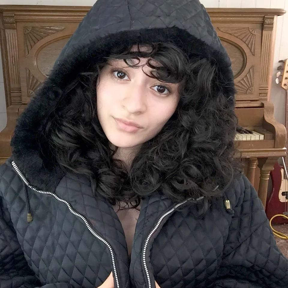 Vintage 90s | Express Quilted Fur Trim Hooded Oversized Puffy Coat | M
