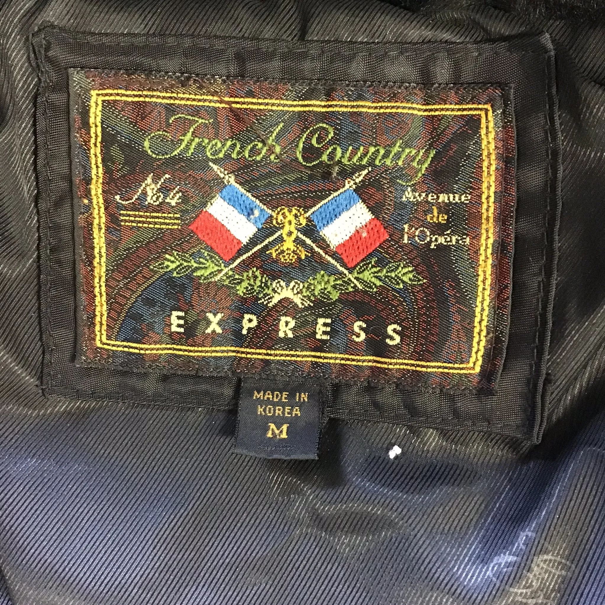 Vintage 90s | Express Quilted Fur Trim Hooded Oversized Puffy Coat | M