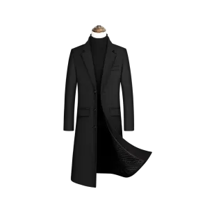 Wollanteil 30 %, neuer Wollmantel im Herbst und Winter, Herrenbekleidung, Mantel Herren, Wintermantel Herren, Mäntel für Herren, Herren Wintermantel