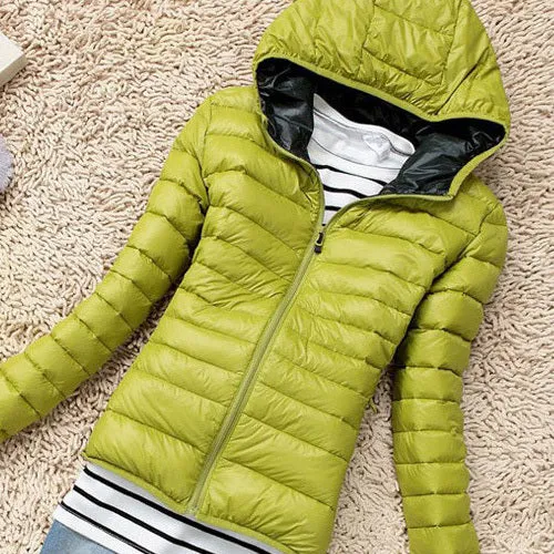 Women Basic Jacket Coat Female Slim Hooded Brand Cotton Coats