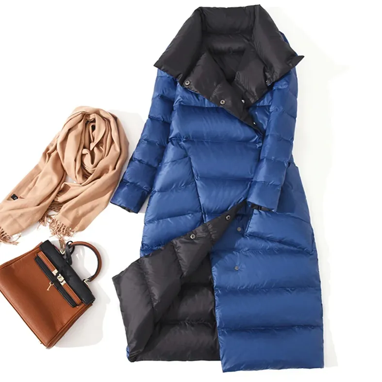 Women's Double Sided Warm Long Parka