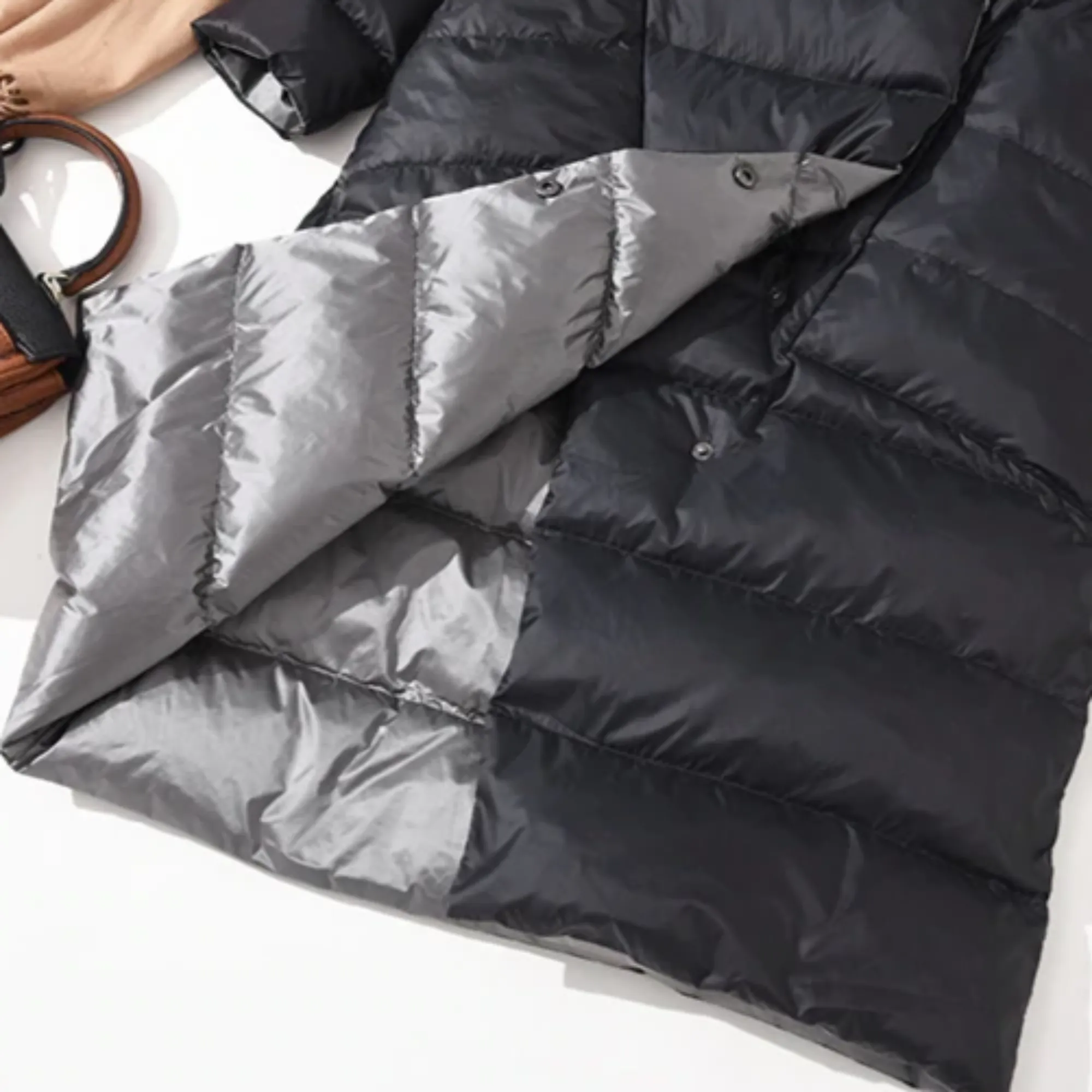 Women's Double Sided Warm Long Parka