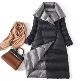Women's Double Sided Warm Long Parka