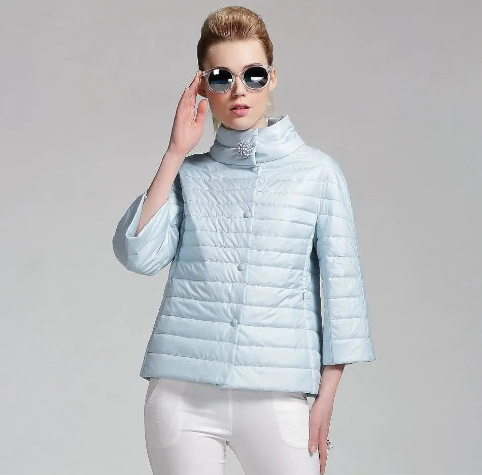Women's Spring Warm Cotton-Padded Short Jacket