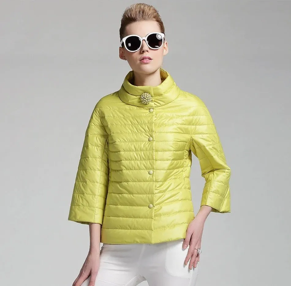 Women's Spring Warm Cotton-Padded Short Jacket