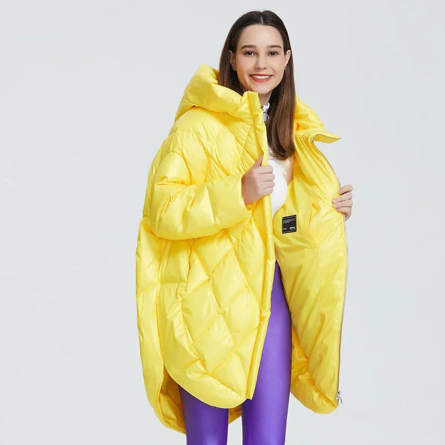 Women's Winter Casual Polyester Loose Parka